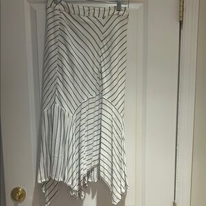 Gap Striped Asymmetrical Hem Skirt